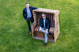 Strandkorb: Marsilius Graf von Ingelheim und Michael Herrmann © Tanja Nitzke
